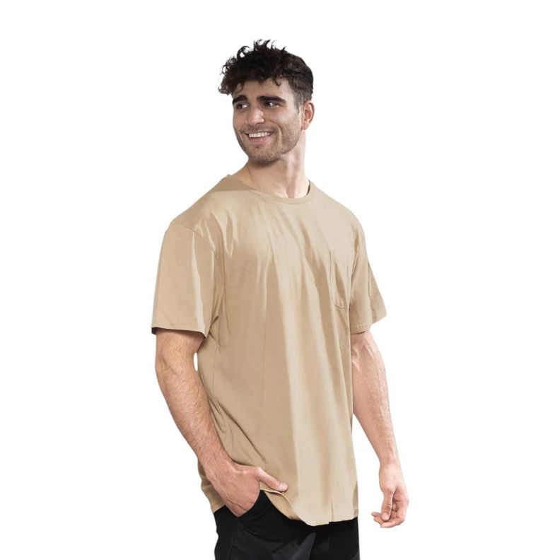 Polera Orgánica con Bolsillo Hombre Falcone-1