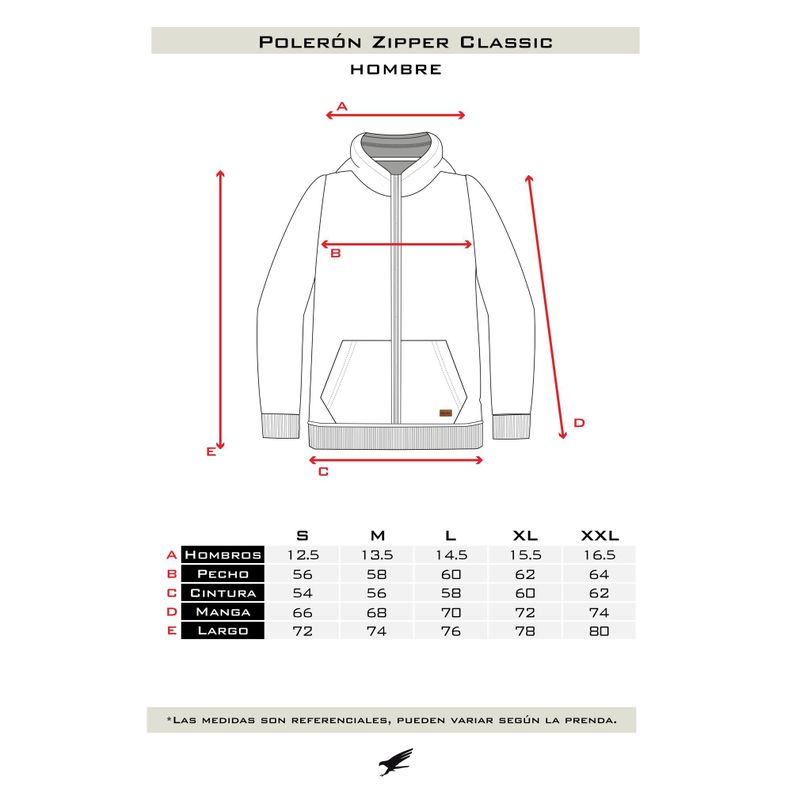 Polerón Zipper Classic Hombre Falcone-2