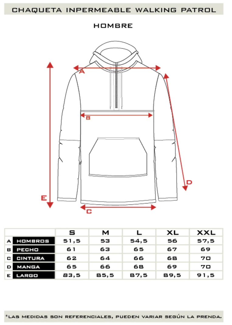 Chaqueta Impermeable Walking Patrol Hombre Falcone-5