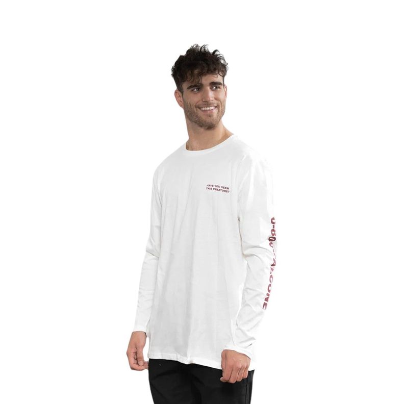 Polera Orgánica Manga Larga Lake Creature Hombre Falcone-1