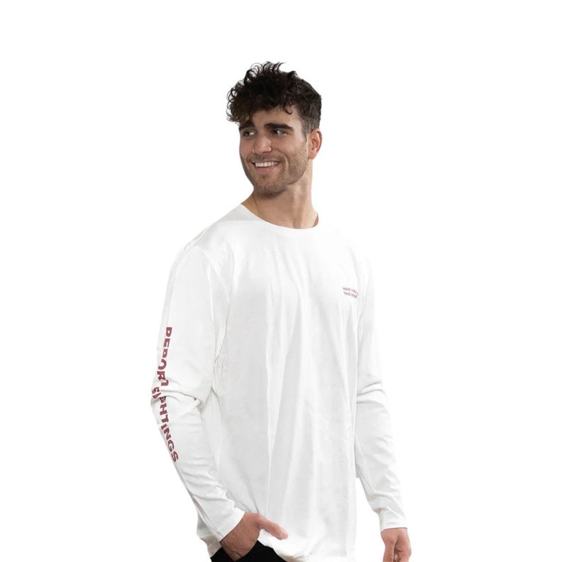 Polera Orgánica Manga Larga Lake Creature Hombre Falcone-2
