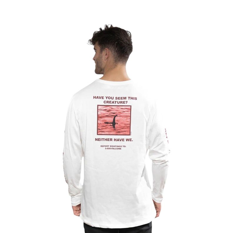Polera Orgánica Manga Larga Lake Creature Hombre Falcone-3