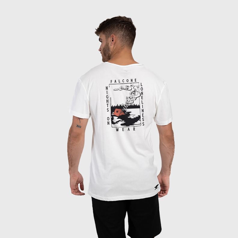 Polera Orgánica Nights on Loneliness Hombre Falcone Falcone-1