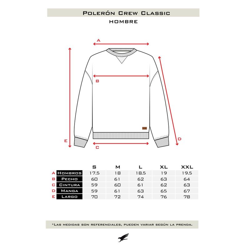 Polerón Crew Classic Hombre Falcone-2