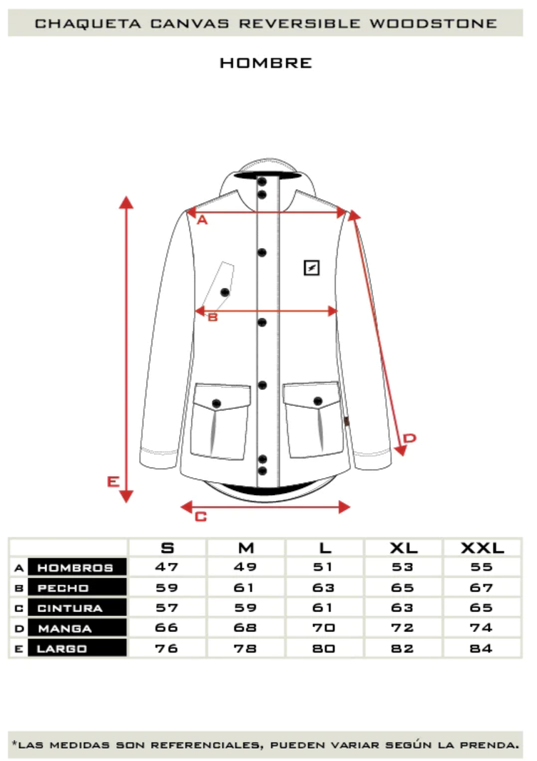 Chaqueta Canvas Reversible Woodstone V2 Hombre Falcone -6