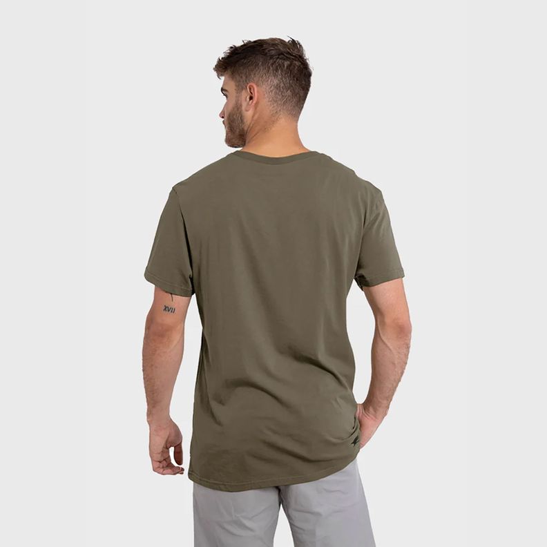 Polera Orgánica Rectangular Logo V2 Hombre Falcone Falcone-1