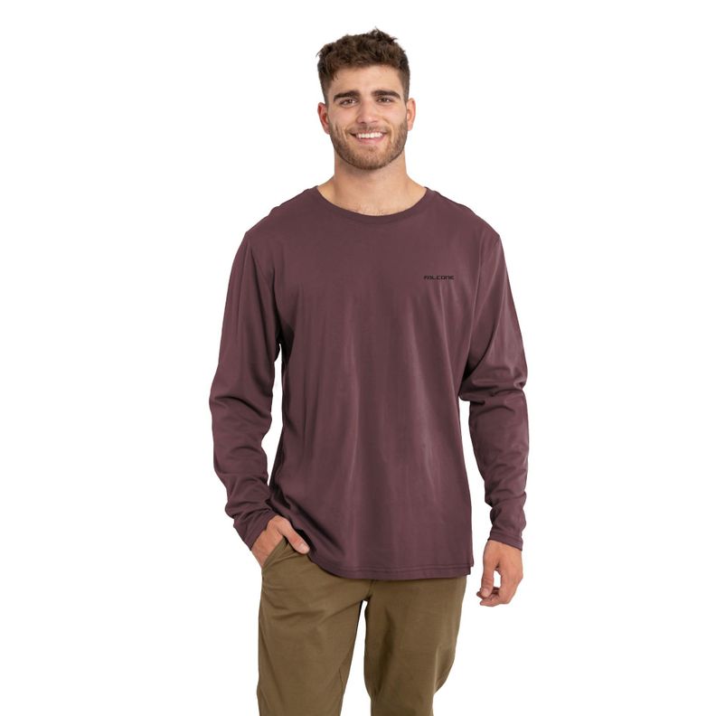Polera Orgánica Manga Larga Classic Hombre Falcone-0