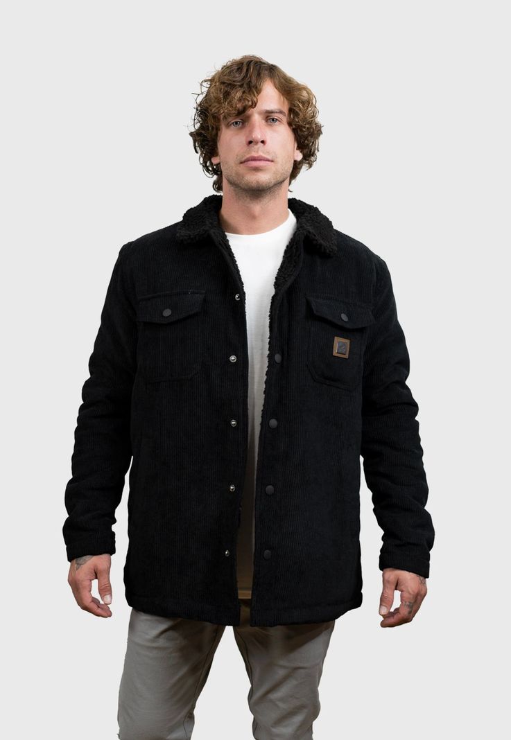 Chaqueta Harvester Negro Hombre Falcone-3