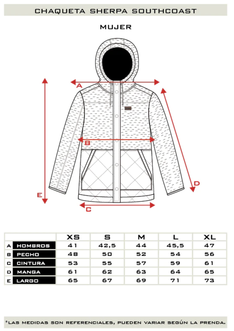 Chaqueta Sherpa Southcoast Mujer Falcone -4