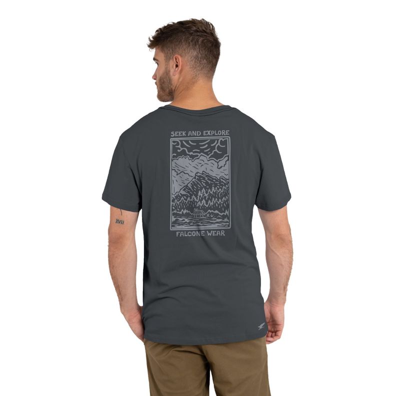Polera Orgánica Seek And Explore Hombre Falcone-1