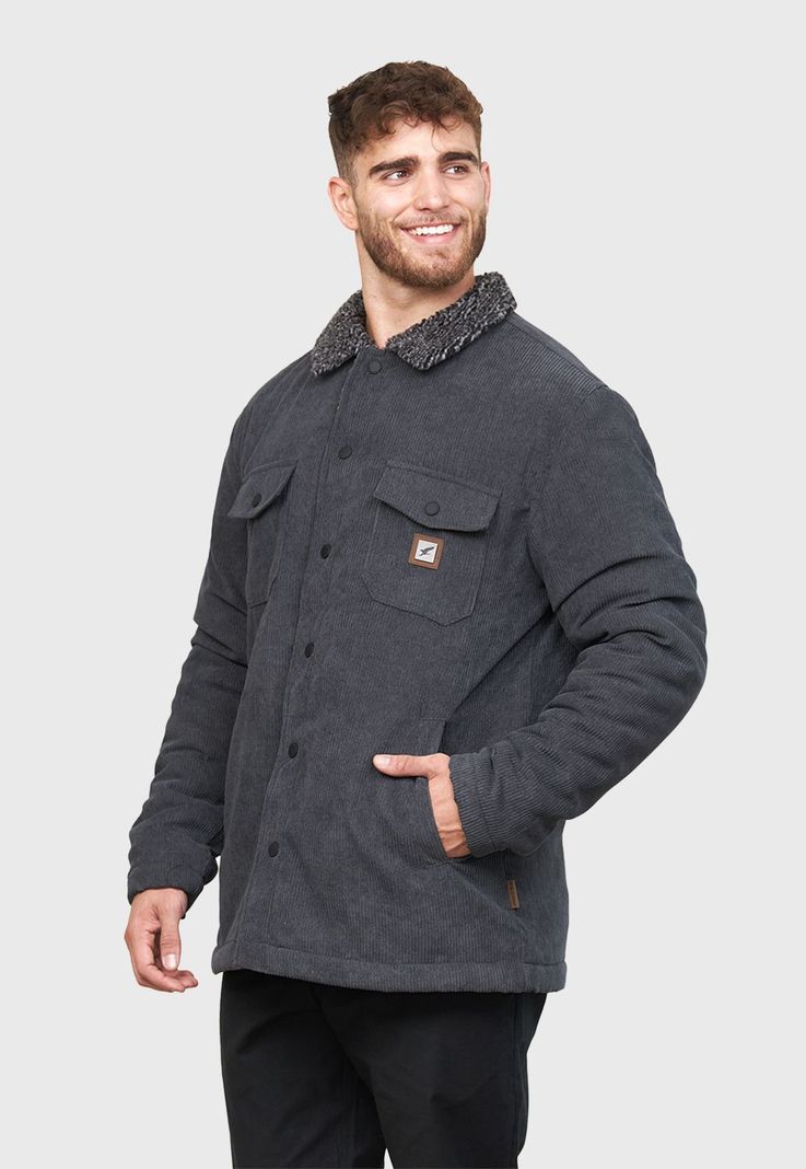 Chaqueta Harvester Gris Oscuro Hombre Falcone -1