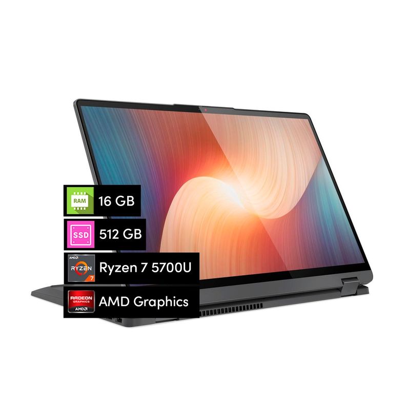 Lenovo Flex 5 16ALC7 Ryzen 7 16GB 512SSD 16" FHD Táctil W11-0