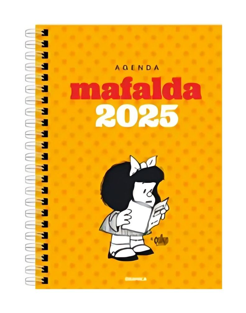 Agenda Mafalda 2025 Anillada Modulos Amarilla | Quino | 353-0