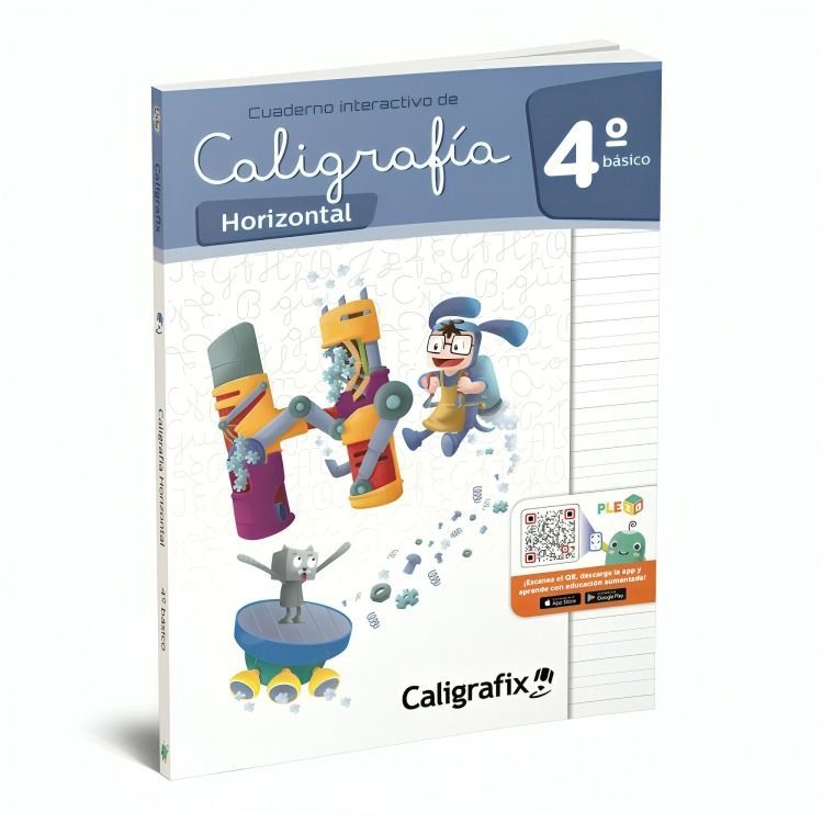 TEXTO CALIGRAFIA HORIZONTAL 4º BASICO - INTERACTIVO | EDITORIAL CALIGRAFIX |-0