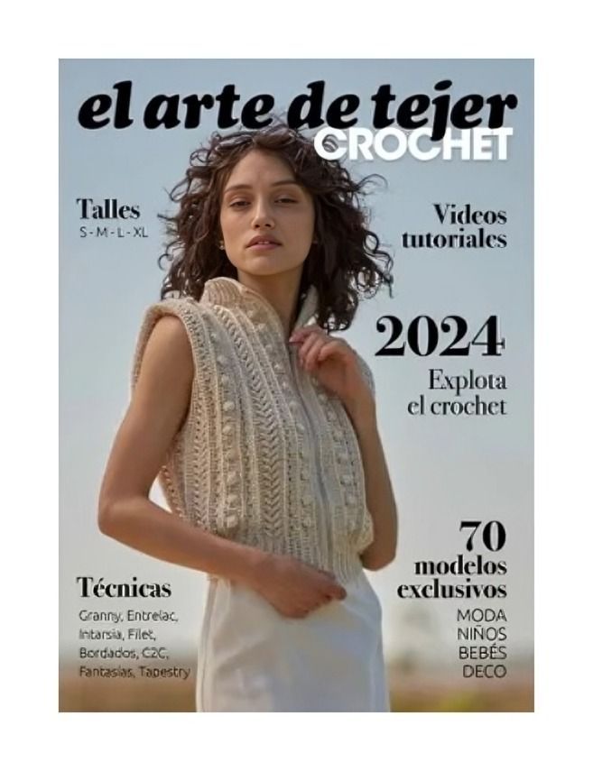 LIBRO EL ARTE DE TEJER CROCHET 2024 | VARIOS AUTORES | VEREDIT-0