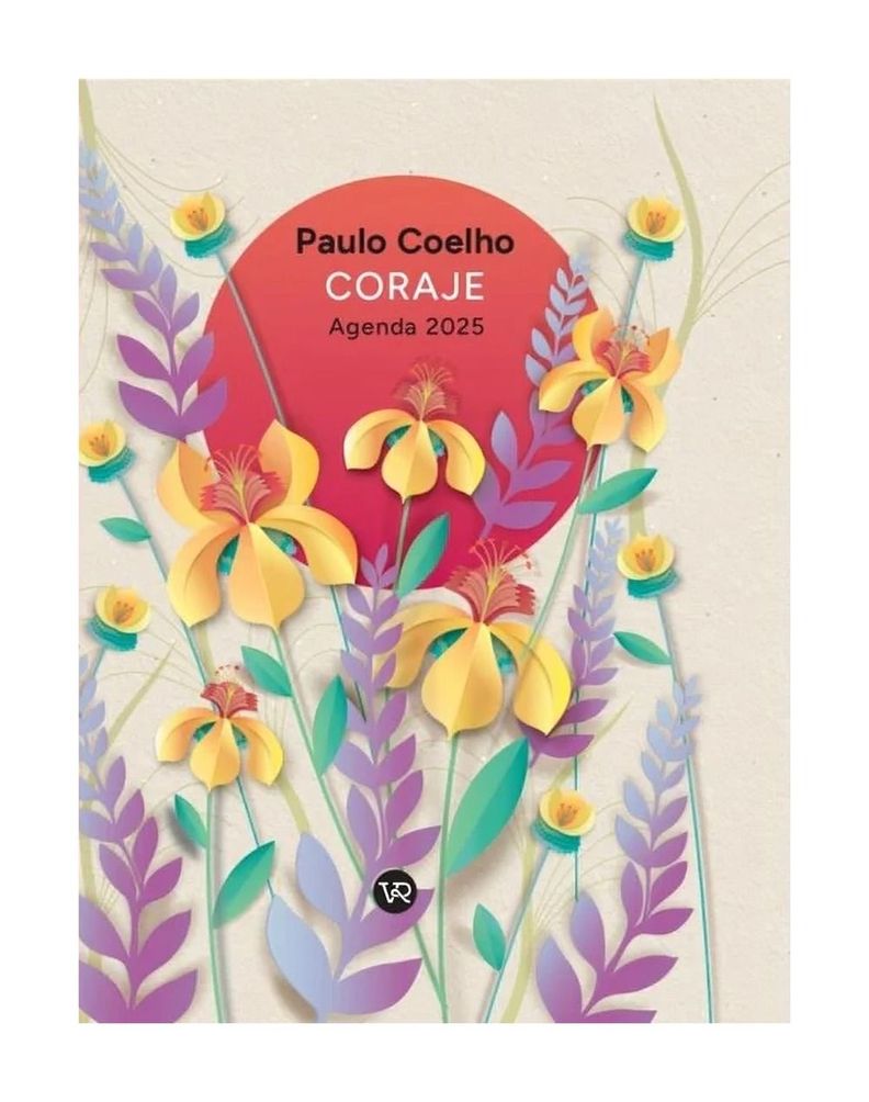 Agenda Paulo Coelho 2025 - Cartone: Coraje | Flores Amaril-0