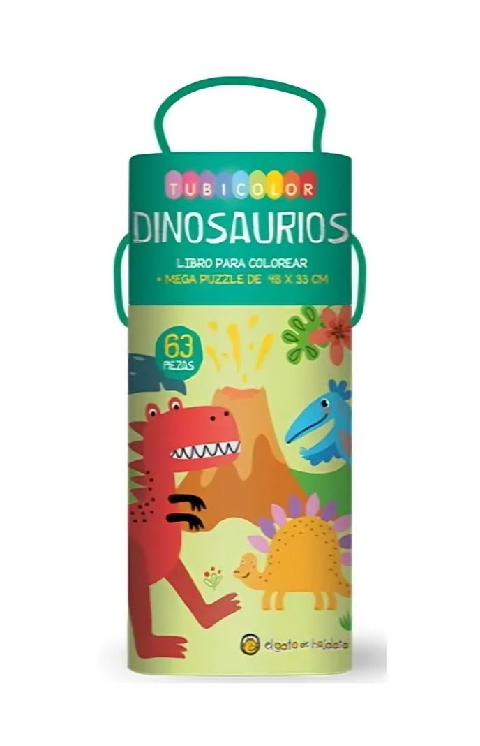 TUBICOLOR - DINOSAURIOS. LIBRO PARA COLO | EL GATO DE HOJA-0