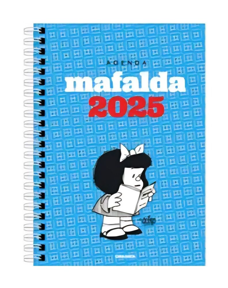Agenda Mafalda 2025 Anillada Modulos Turquesa | Quino | 360-0