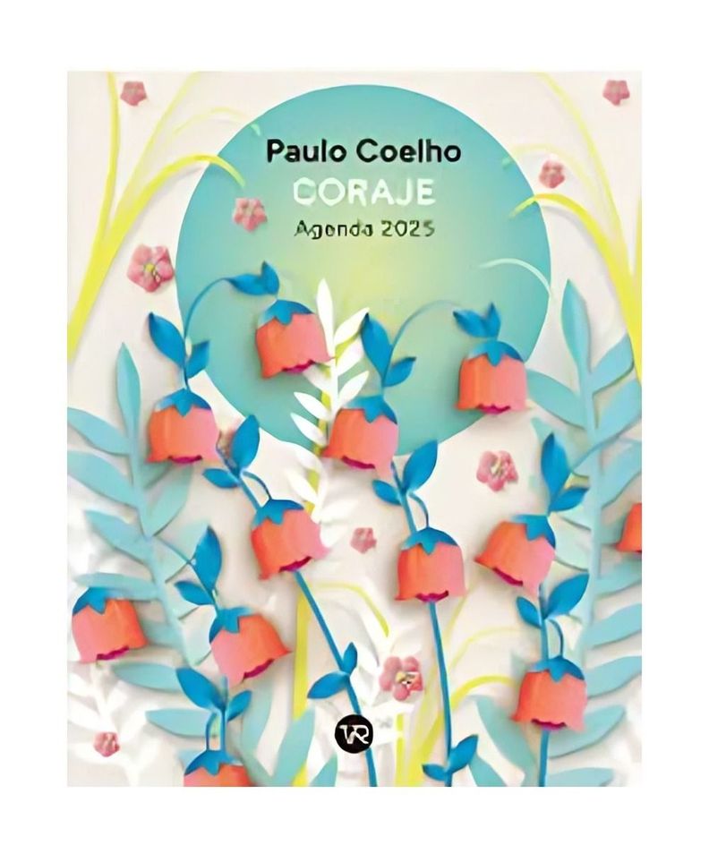 Agenda Paulo Coelho 2025 - Cartone: Coraje | Flores Verde-0