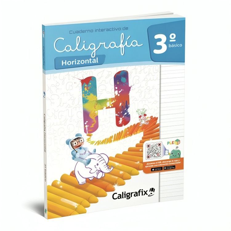 TEXTO CALIGRAFIA HORIZONTAL 3º BASICO- INTERACTIVO | EDITORIAL CALIGRAFIX |-0