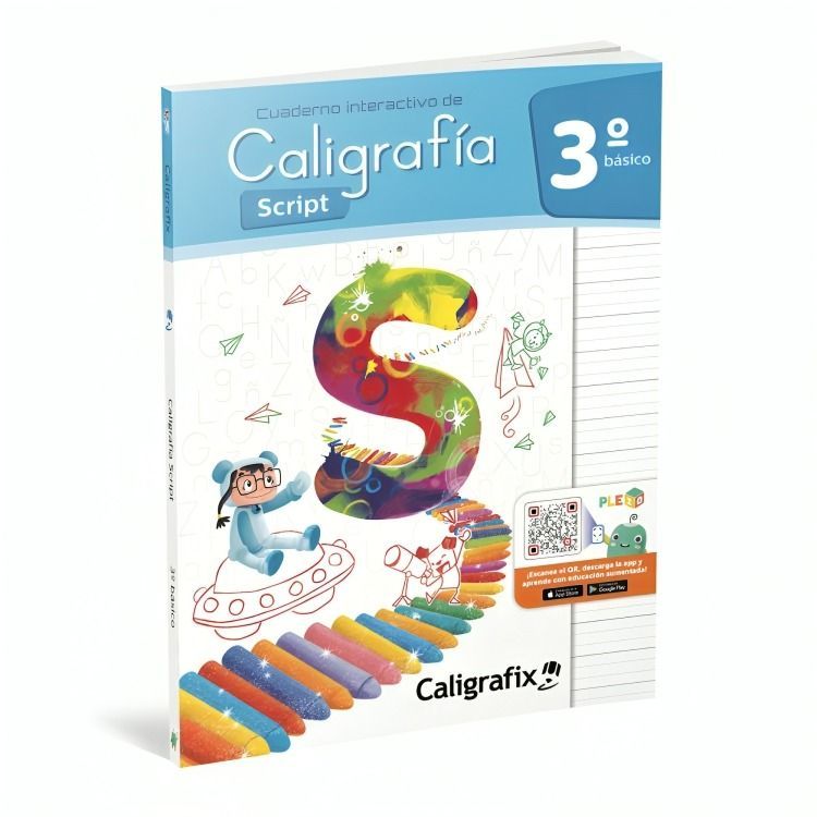 TEXTO CALIGRAFIA SCRIPT 3º BASICO- INTERACTIVO | EDITORIAL CALIGRAFIX |-0