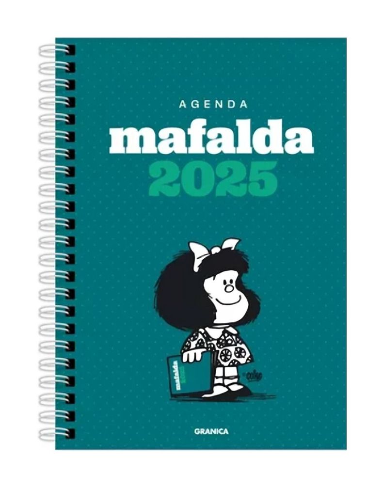 Agenda Mafalda 2025 Anillada Columna Verde | Quino | 346-0