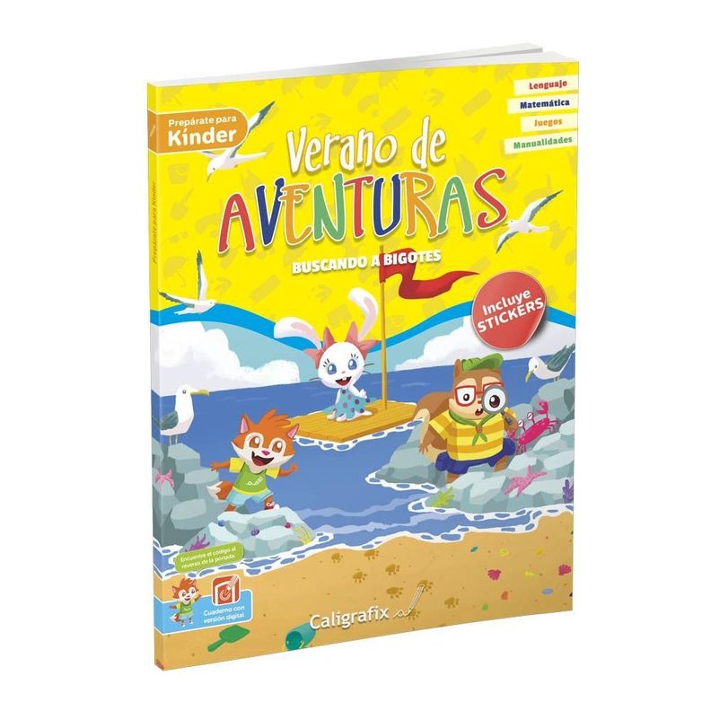 VERANO DE AVENTURAS. PREPARATE PARA KINDER. Editorial: Editorial Caligrafix-0