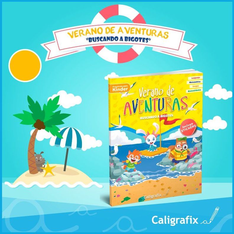 VERANO DE AVENTURAS. PREPARATE PARA KINDER. Editorial: Editorial Caligrafix-1