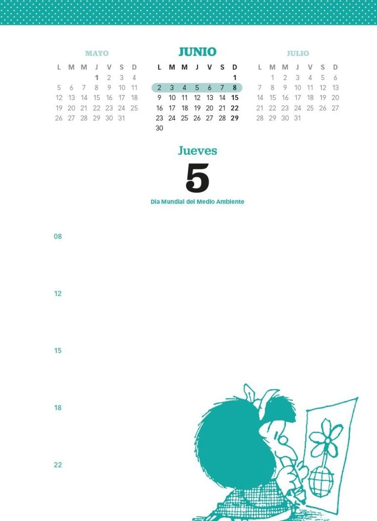Agenda Mafalda 2025 Dia Por Página | Quino | GRANICA | 414-1