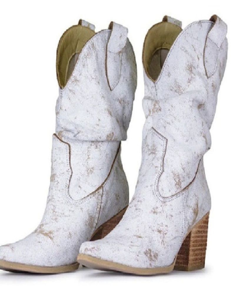 Botín Dallas Cuero Be Sweet Breack Blanco Cod: 383-0