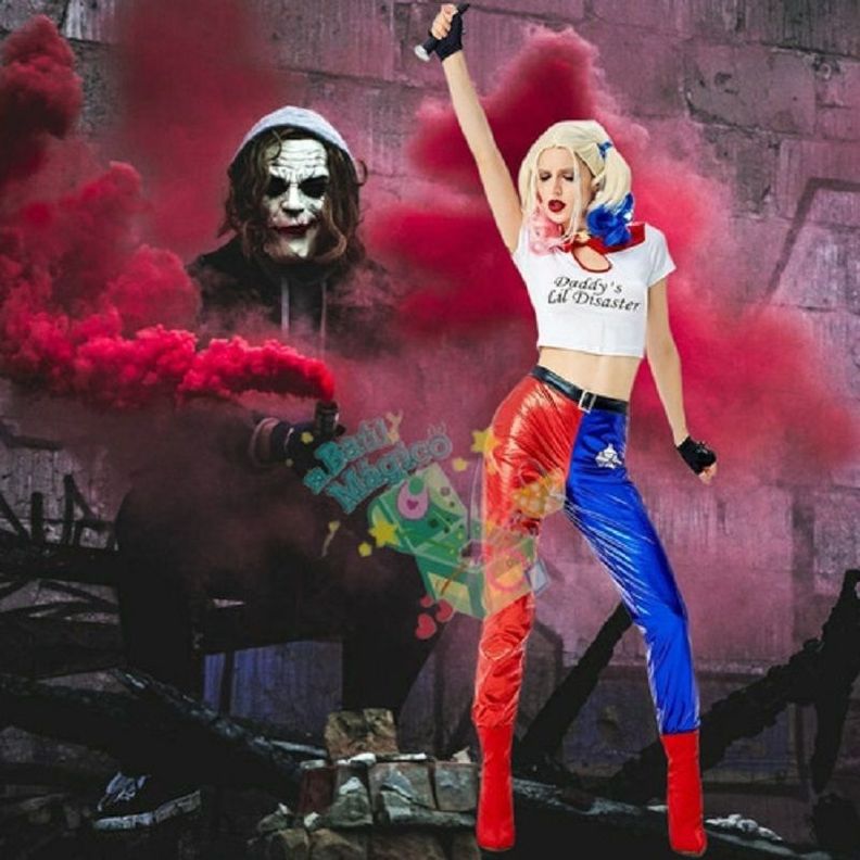 Disfraz Harley Q. Mujer, Quinn, Pantalon Largo cd: 22186-2