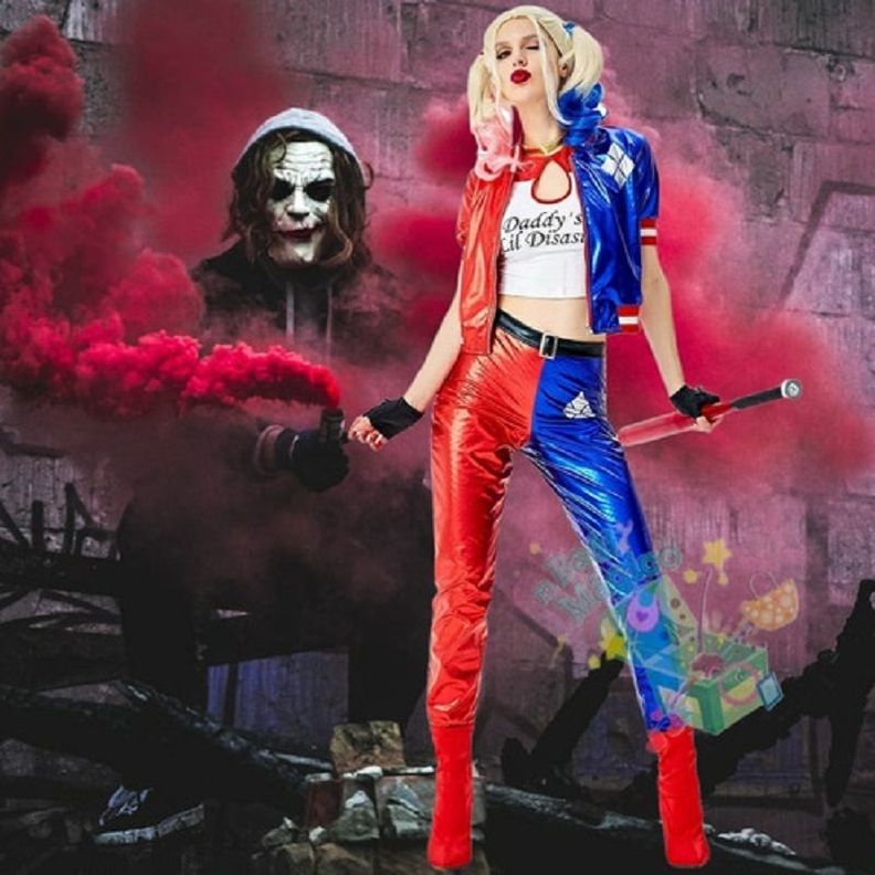 Disfraz Harley Q. Mujer, Quinn, Pantalon Largo cd: 22186-4