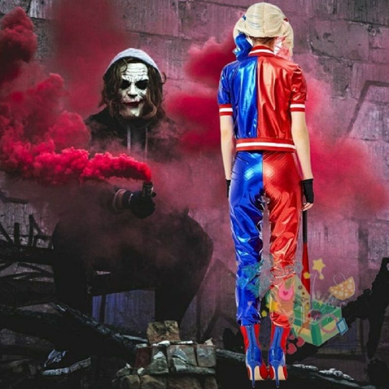 Disfraz Harley Q. Mujer, Quinn, Pantalon Largo cd: 22186-7