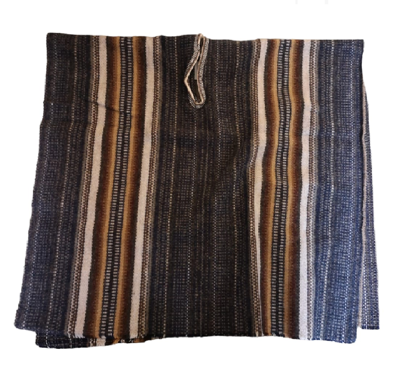 Manta Mapuche Modelo 1 c/azul-0