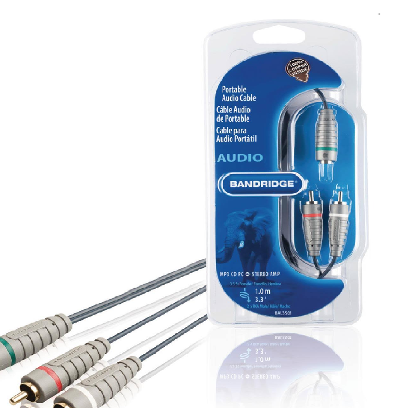 Cable De Audio Auxiliar Plug 3.5mm A 2 Rca 1mts.-1