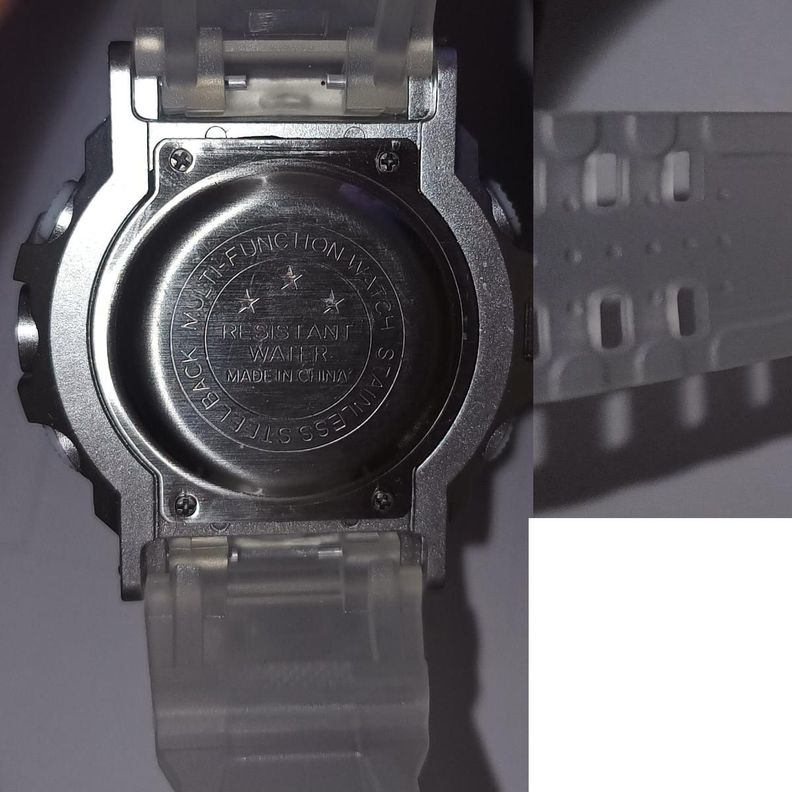 Reloj  Deportivo Blanco Transparente Resistente Agua-9