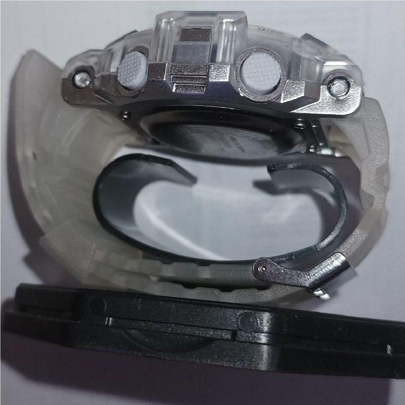 Reloj  Deportivo Blanco Transparente Resistente Agua-4