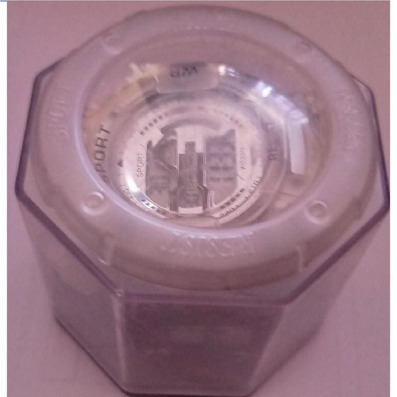 Reloj  Deportivo Blanco Transparente Resistente Agua-5