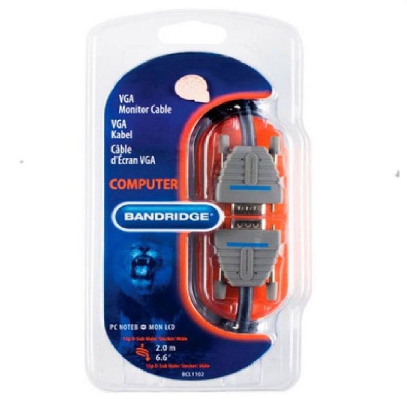 Cable Vga A Vga 2.0m Bcl-1002 Bandridge B20-5