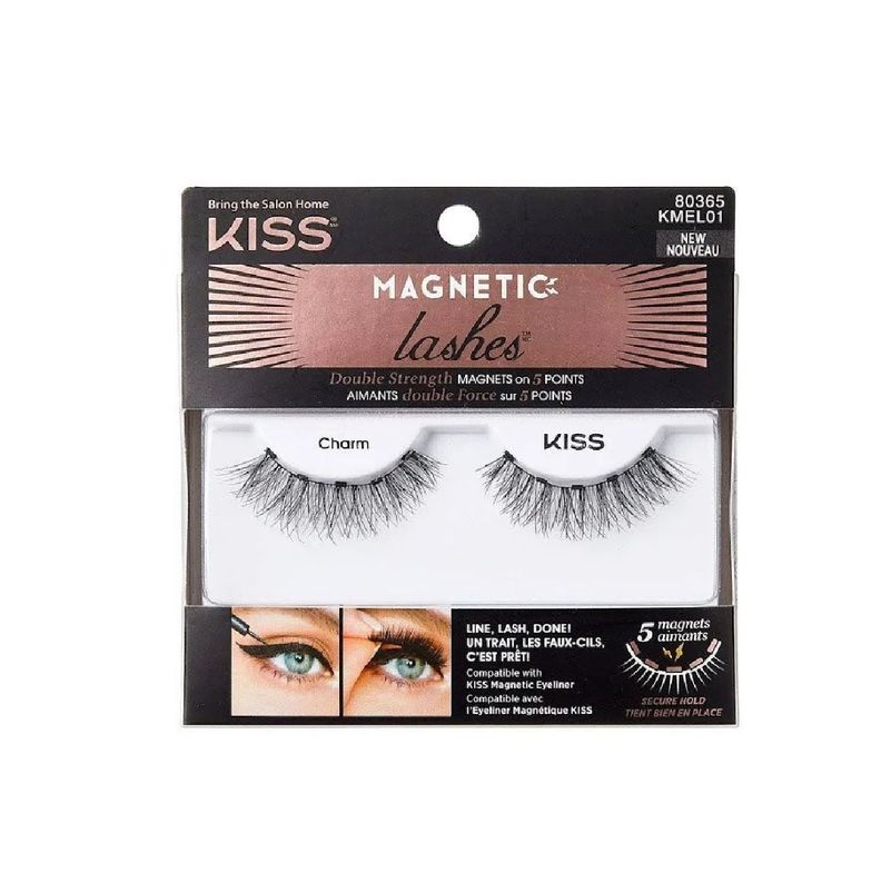 Kit Pestañas Magneticas y delineador KISS-0