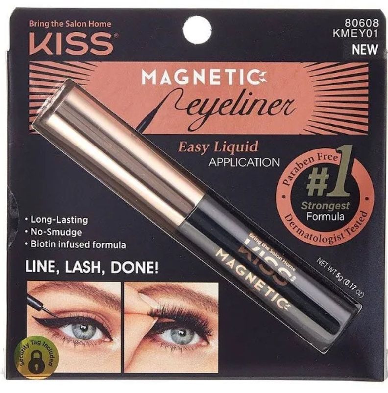 Kit Pestañas Magneticas y delineador KISS-2