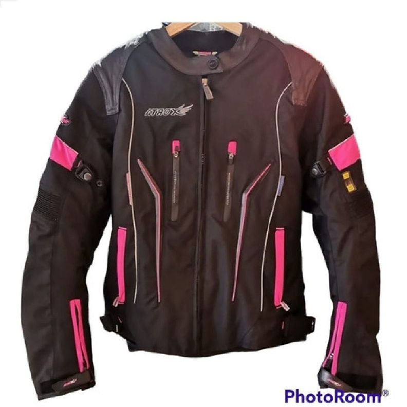 Chaqueta Atrox At2419 Mujer Negro/rosa-2