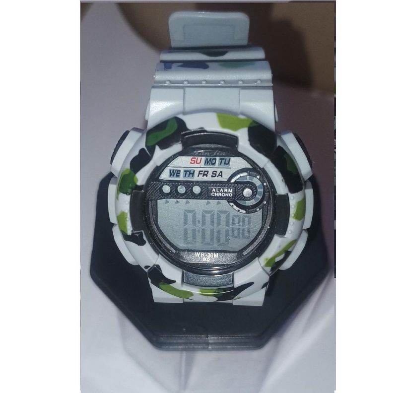 Reloj  Deportivo Gris Resistente Agua-5