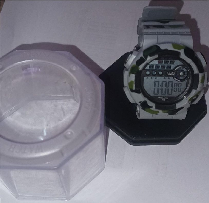 Reloj  Deportivo Gris Resistente Agua-6