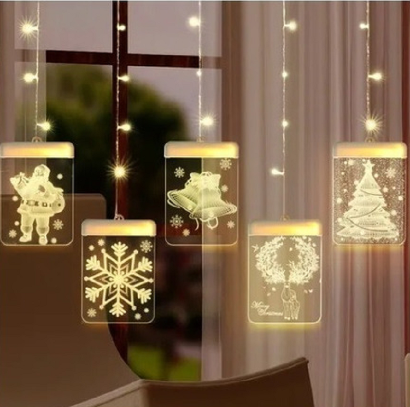 Luces Led Navideña Flasher Decoración Navideña 3d Cod: St.1t-0