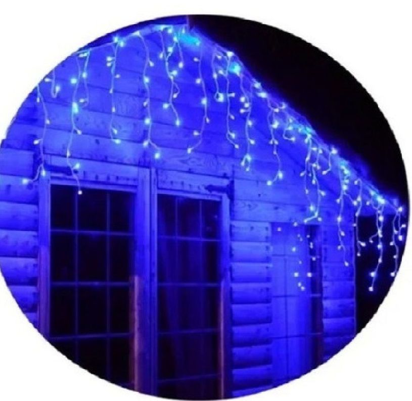 Cascada De Luces Led 240 Luces Azul Pascua Eventos 2022-71-2