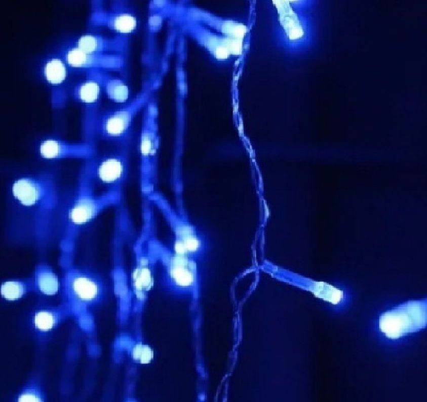 Cascada De Luces Led 240 Luces Azul Pascua Eventos 2022-71-3