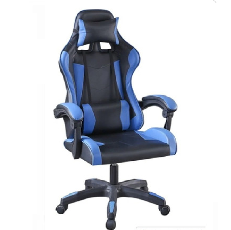 Silla Gamer Ajustable Azul-3