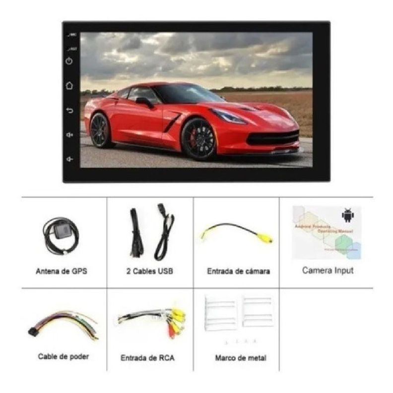 Radio Auto Android 10.1 Gps Wifi 2 Din Touch 7   B23-0