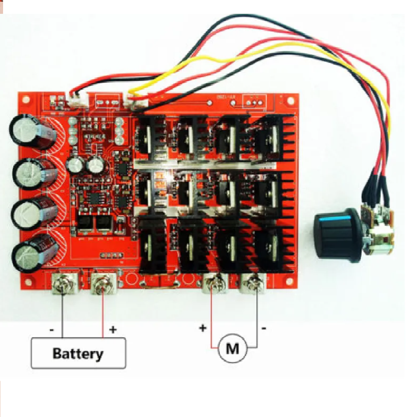Switch Elegiant Dc 10-50v 60a Motor Speed Controller B18-2